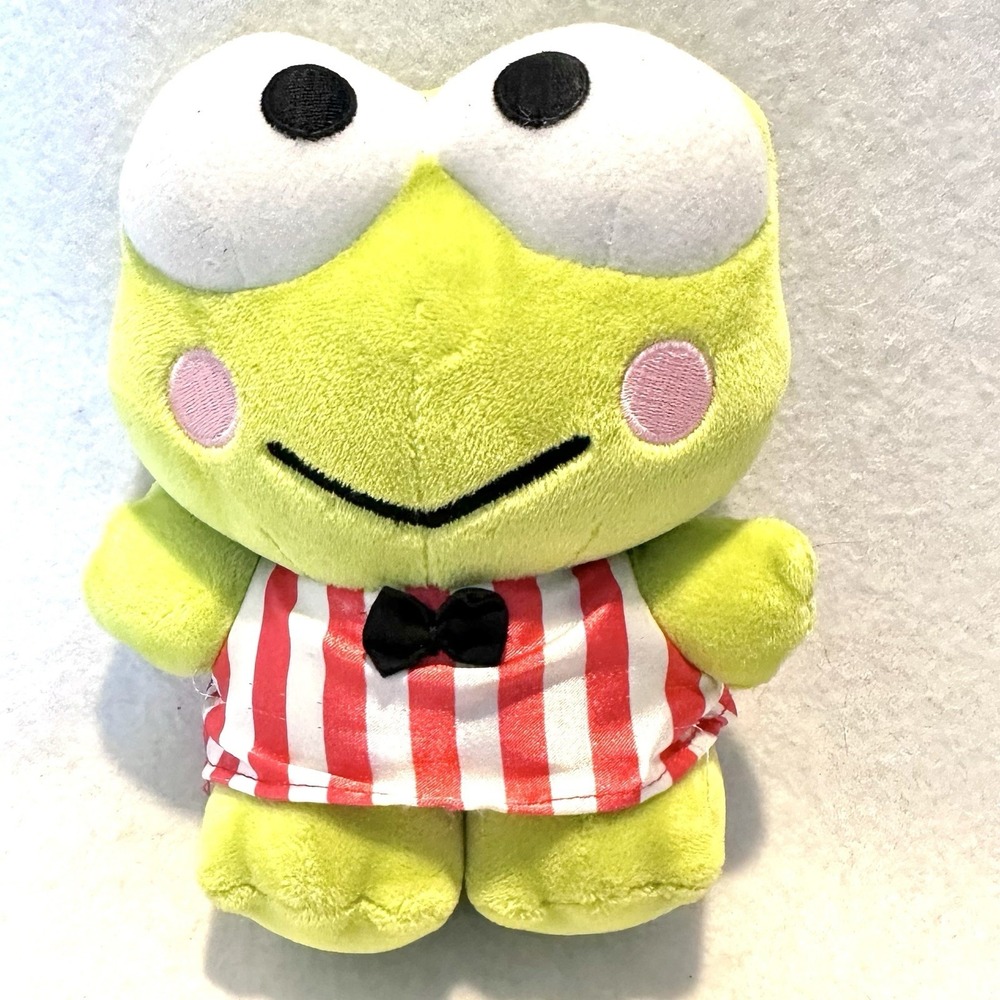 Sanrio KEROPPI 7" Plush Bow Tie Stripped Satin Shirt Classic‎ 2020